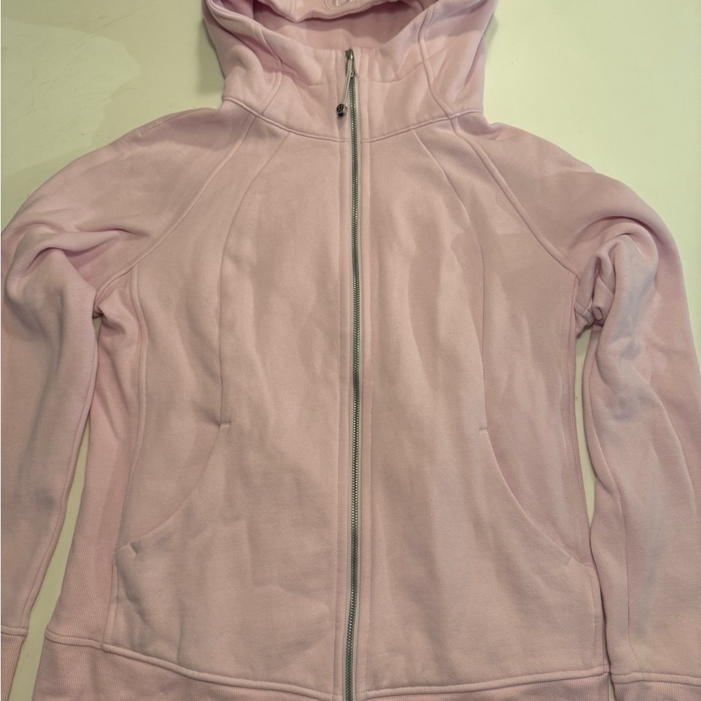 Lululemon Scuba Full Zip Hoodie. New without tags. Size 12. Pink - Picture 2 of 9